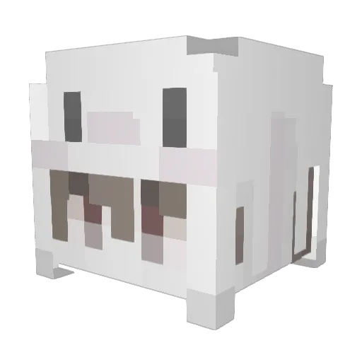 Altharmer Minecraft avatar head, 3D render