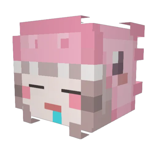 Althea1314 Minecraft avatar head, 3D render