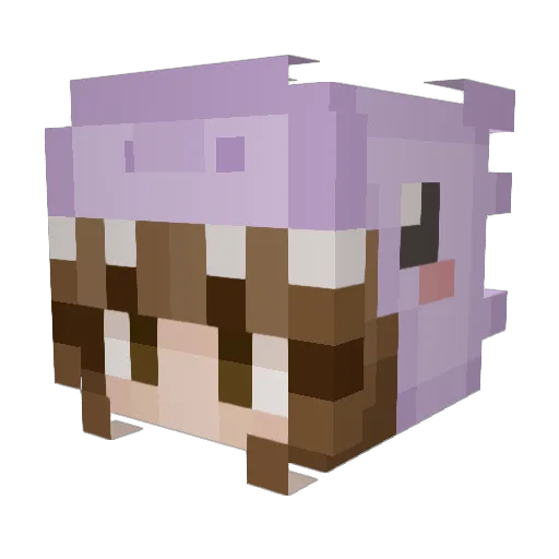 Althea735 Minecraft avatar head, 3D render