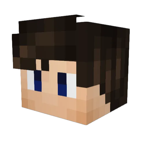 Althwis Minecraft avatar head, 3D render