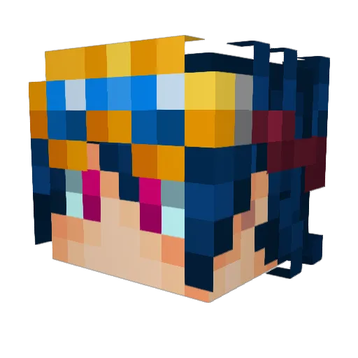 Altiano_ACE Minecraft avatar head, 3D render