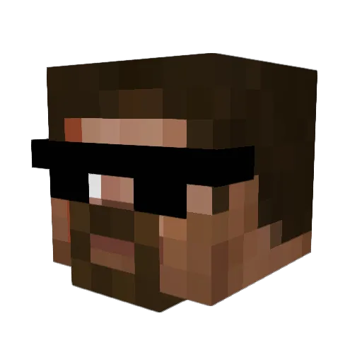 Alticc Minecraft avatar head, 3D render