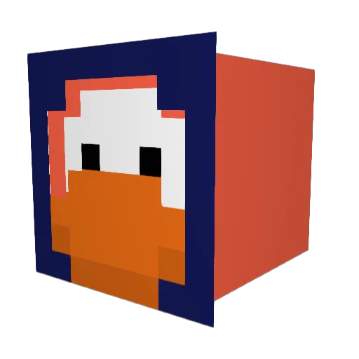 AltijdDons Minecraft avatar head, 3D render