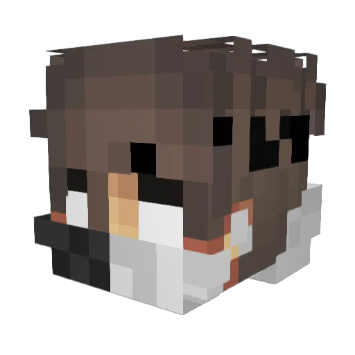 AltinoGs Minecraft avatar head, 3D render