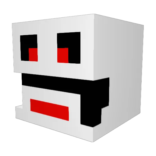 AltionTahiri Minecraft avatar head, 3D render