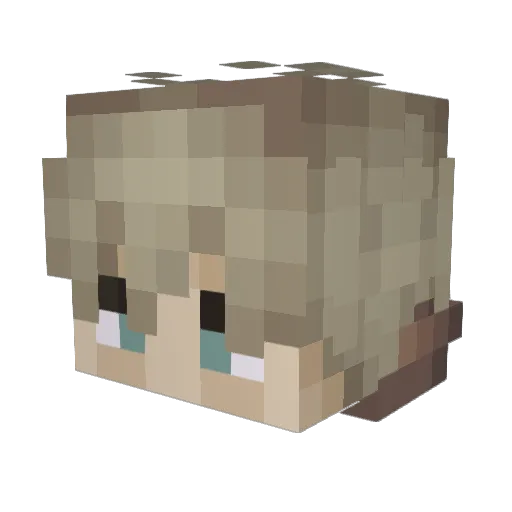 AltoClefs Minecraft avatar head, 3D render