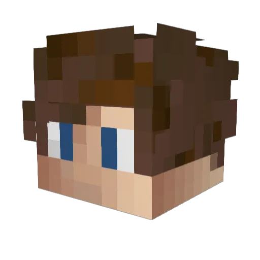 AltoVenShaco Minecraft avatar head, 3D render