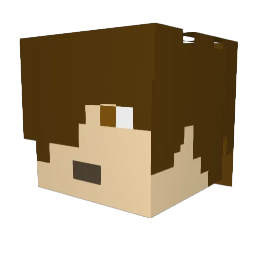 Alto_4170 Minecraft avatar head, 3D render