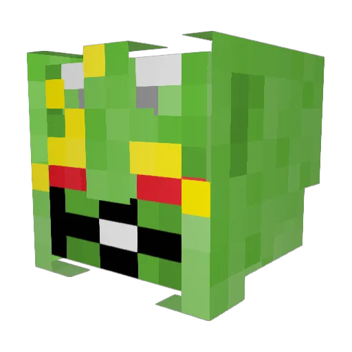 Altoid211 Minecraft avatar head, 3D render