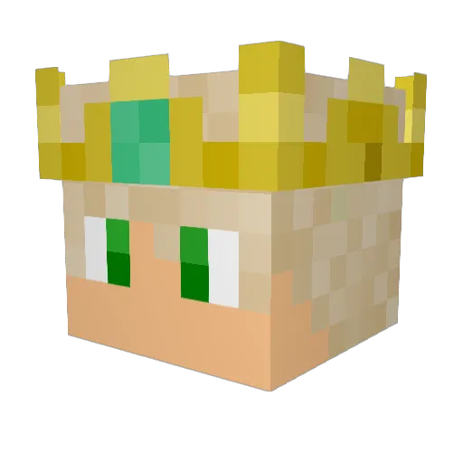 Altolon Minecraft avatar head, 3D render