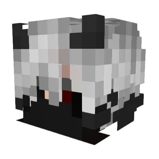 Altom2 Minecraft avatar head, 3D render