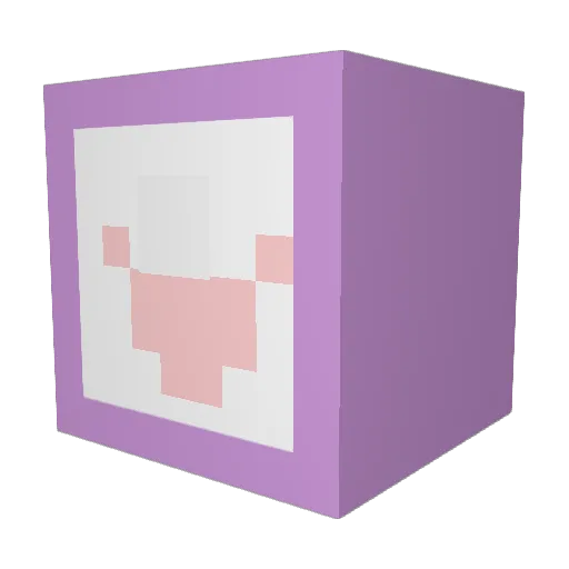 Altom4 Minecraft avatar head, 3D render