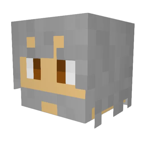 Altomare3 Minecraft avatar head, 3D render