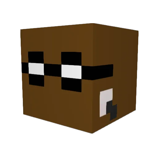 Altpulse Minecraft avatar head, 3D render