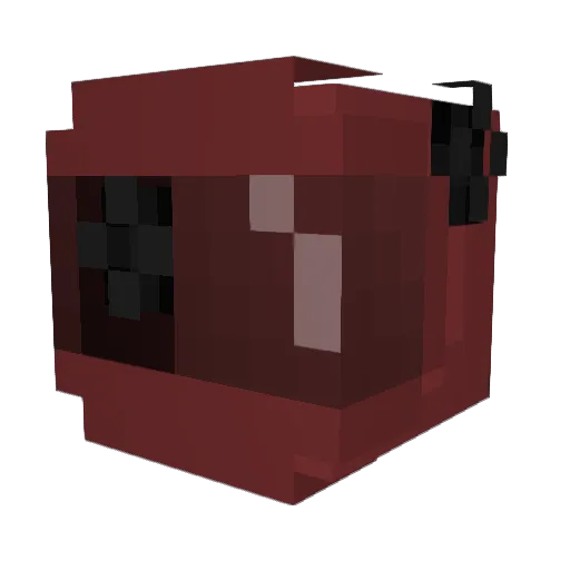 Altraiid Minecraft avatar head, 3D render