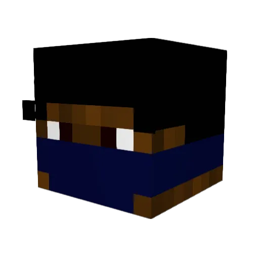 Altrizzone Minecraft avatar head, 3D render