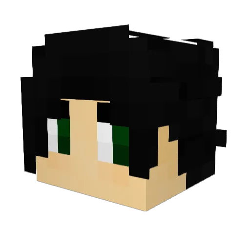 Altrune Minecraft avatar head, 3D render