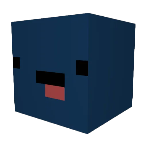 Aluboi Minecraft avatar head, 3D render