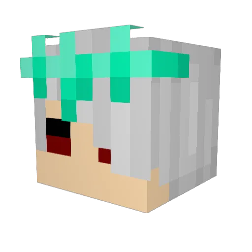 Alucard0666 Minecraft avatar head, 3D render