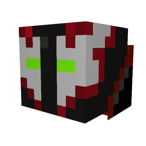 AlucardFoNos Minecraft avatar head, 3D render