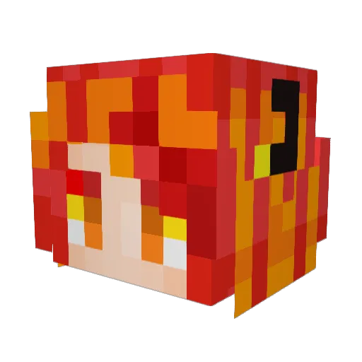 Alucardo98 Minecraft avatar head, 3D render