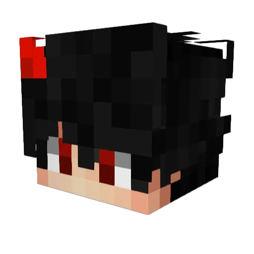 Alucardw Minecraft avatar head, 3D render