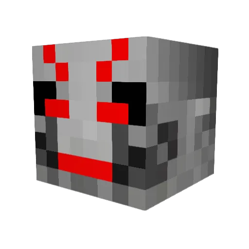AlucidGamer Minecraft avatar head, 3D render