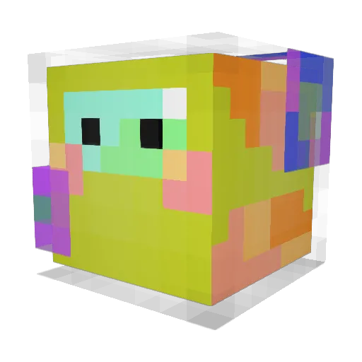 Aludenna Minecraft avatar head, 3D render