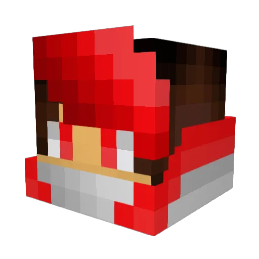 Alukat_Hellsing Minecraft avatar head, 3D render