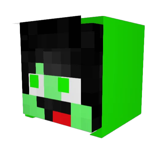 Alum2 Minecraft avatar head, 3D render
