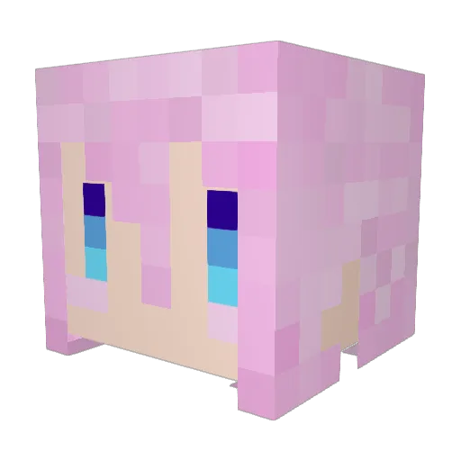 AluminumGreenTea Minecraft avatar head, 3D render