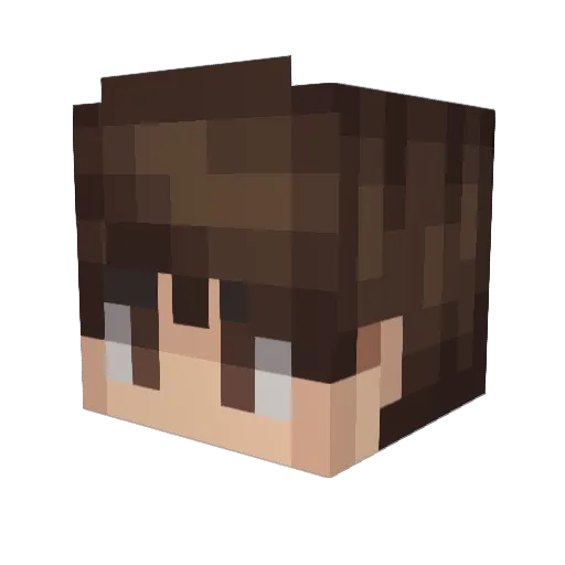 Alupes Minecraft avatar head, 3D render
