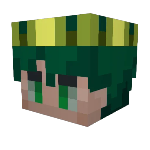 Alurainspider7 Minecraft avatar head, 3D render