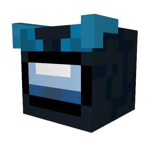 Alus_amogus Minecraft avatar head, 3D render