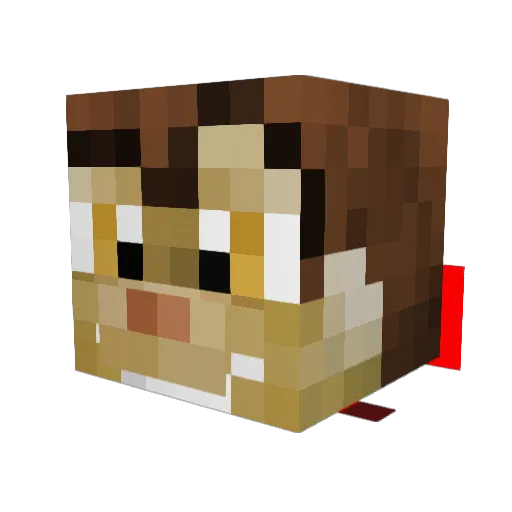AlvTheReckone Minecraft avatar head, 3D render