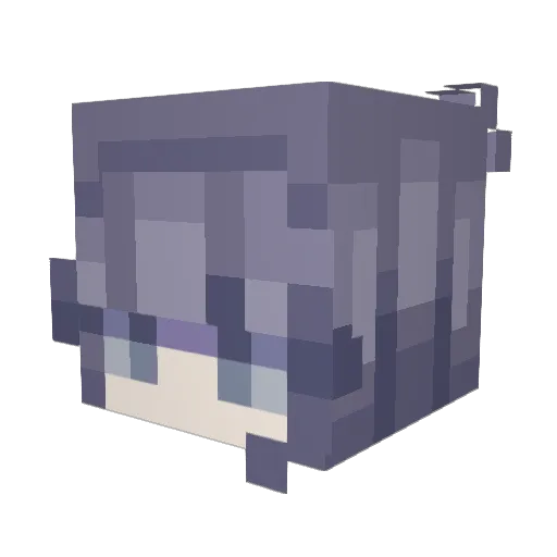 Alvah_ Minecraft avatar head, 3D render