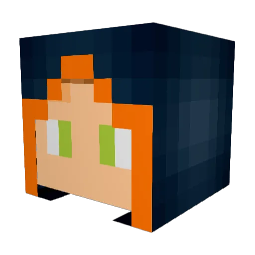 AlvarK_Tsu Minecraft avatar head, 3D render