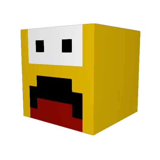 Alvar_Norway Minecraft avatar head, 3D render