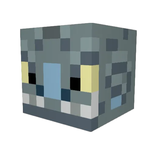 Alvarance Minecraft avatar head, 3D render
