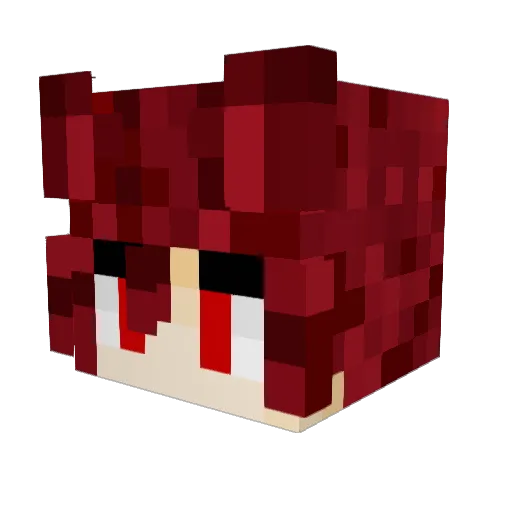 Alvarex909 Minecraft avatar head, 3D render