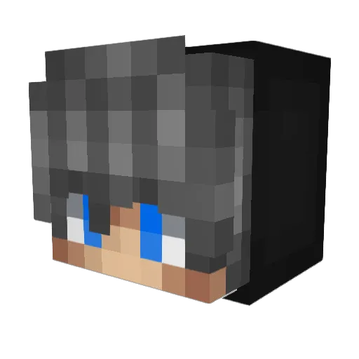Alvarin448 Minecraft avatar head, 3D render