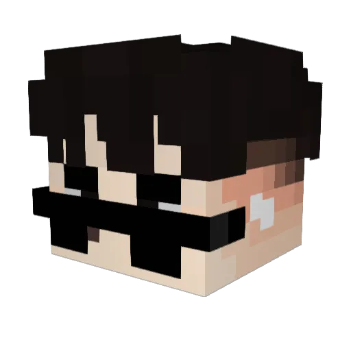 AlvariusRD Minecraft avatar head, 3D render
