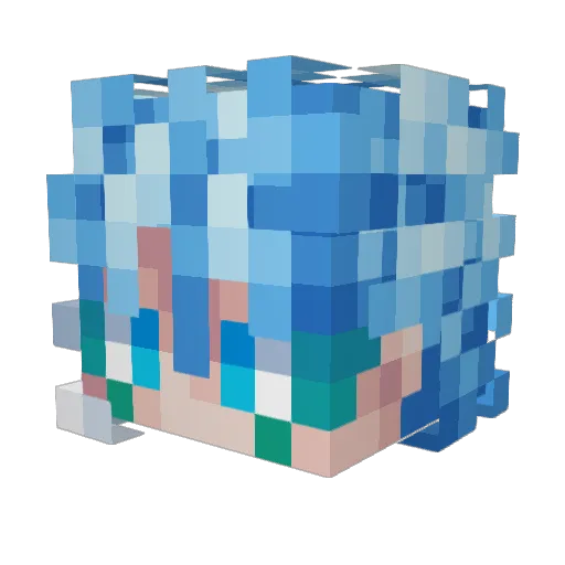 AlvaroHl Minecraft avatar head, 3D render