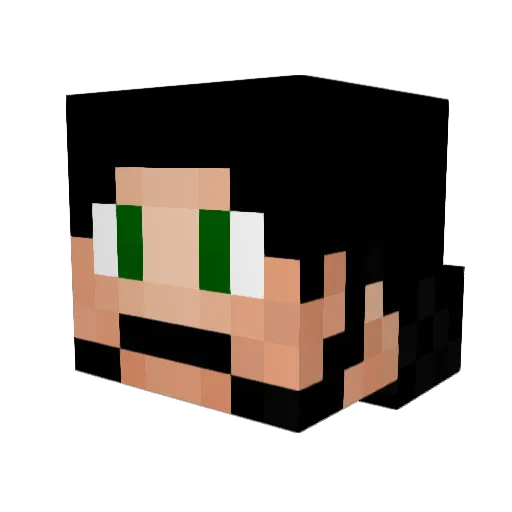 Alvarone Minecraft avatar head, 3D render