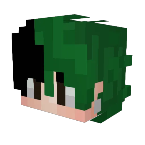 AlvarooMC Minecraft avatar head, 3D render