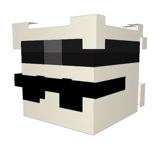 Alvarw Minecraft avatar head, 3D render