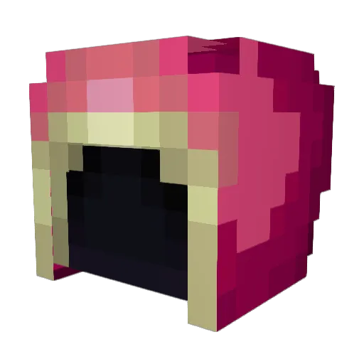 Alvegu Minecraft avatar head, 3D render