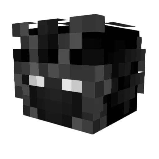 Alvianvi Minecraft avatar head, 3D render