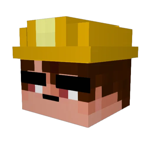 Alvim00 Minecraft avatar head, 3D render