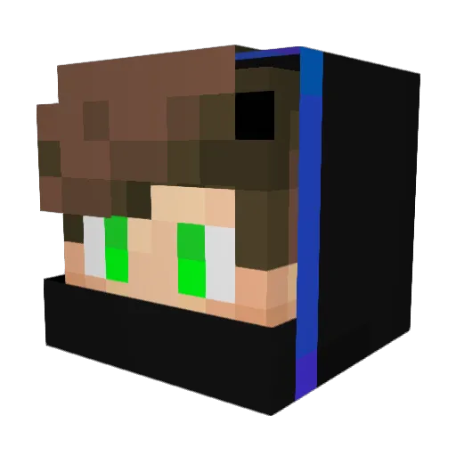 Alvin0226_owo Minecraft avatar head, 3D render